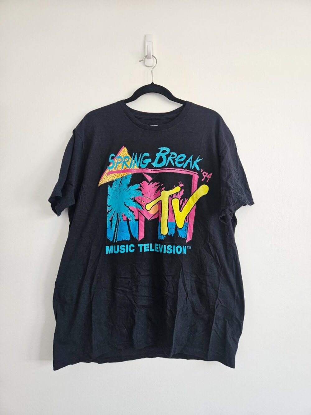MTV Spring Break '94 XL Black Tee T Shirt